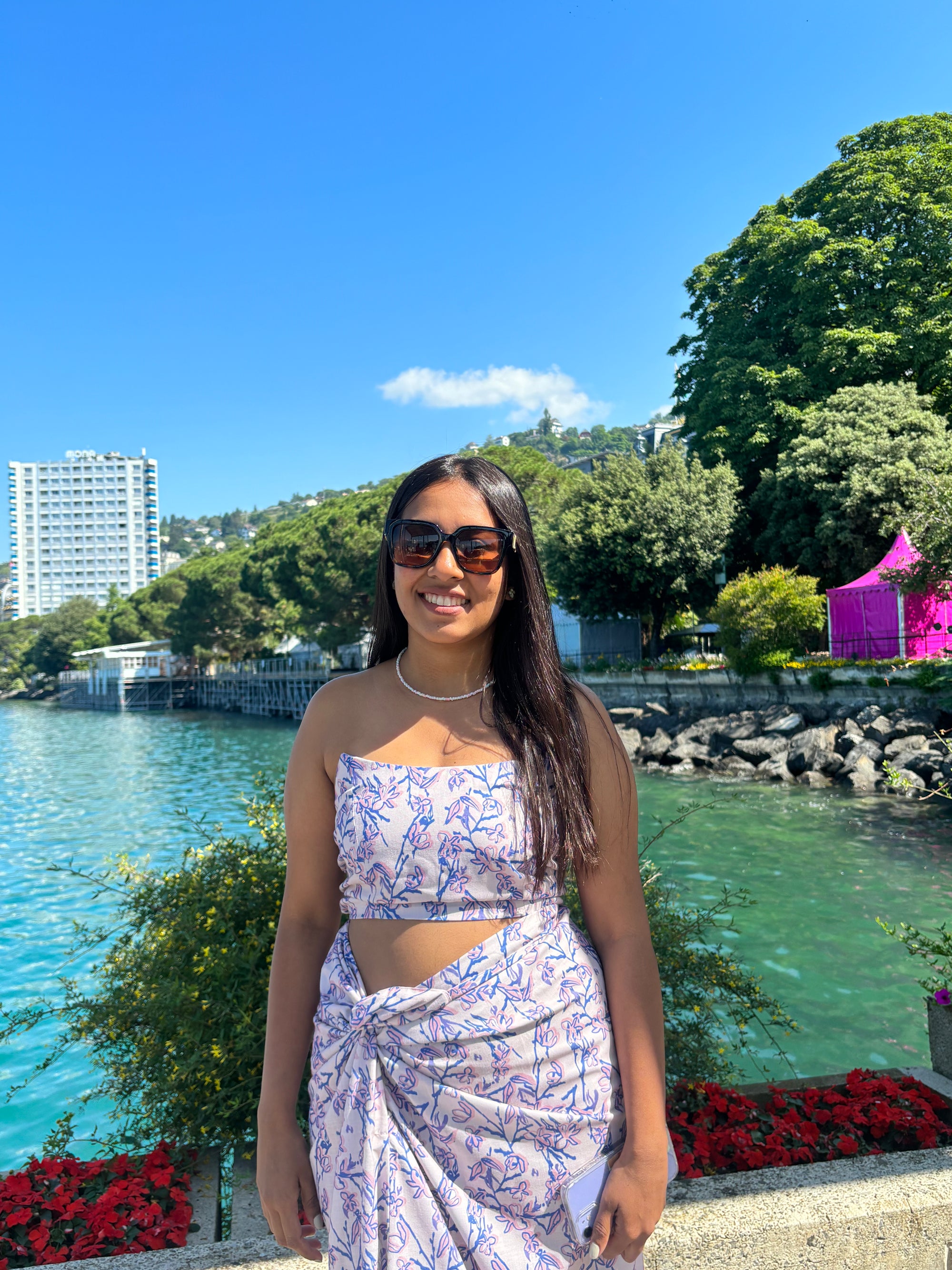 Floral Draped Co-ord Set