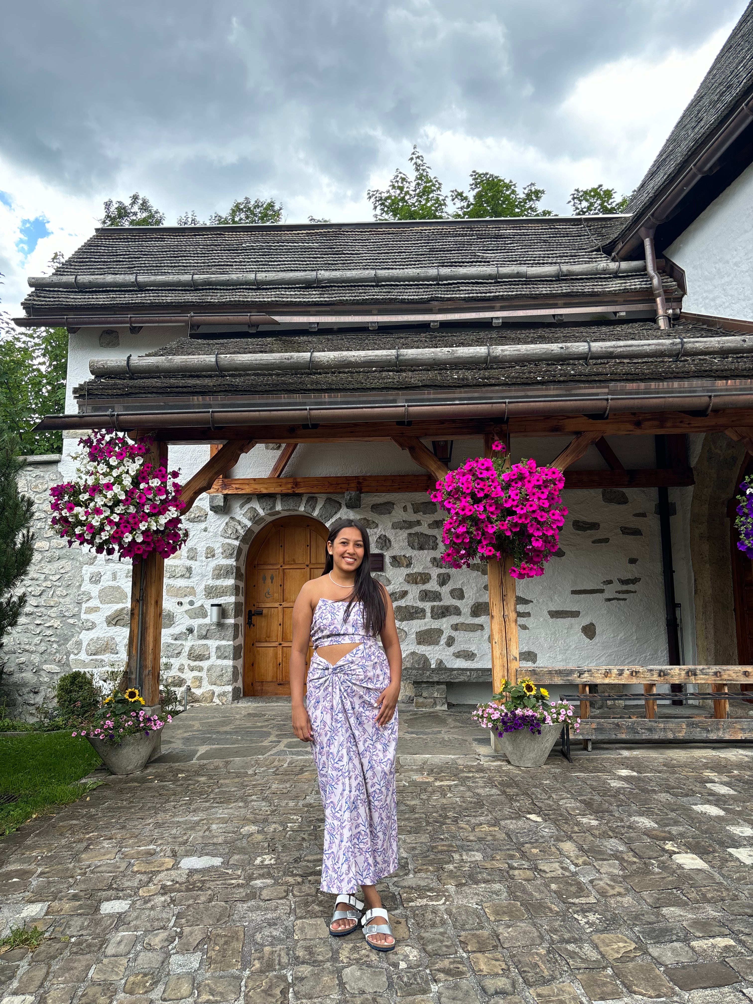 Floral Draped Co-ord Set